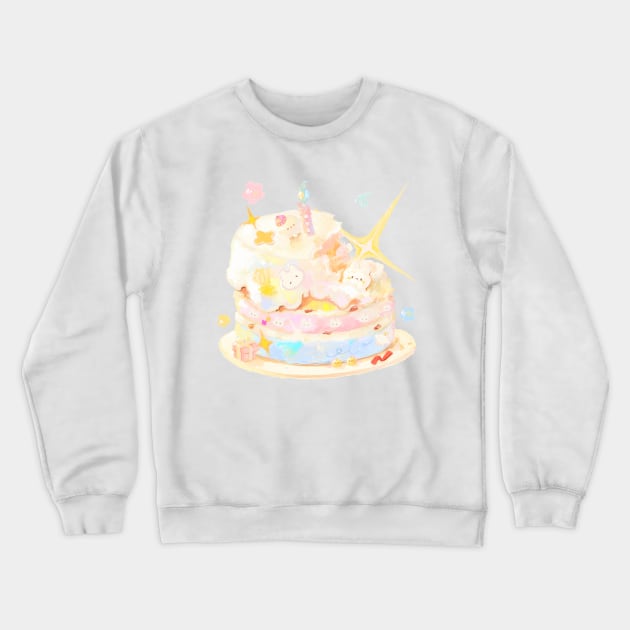Happy Cake Crewneck Sweatshirt by happyyu